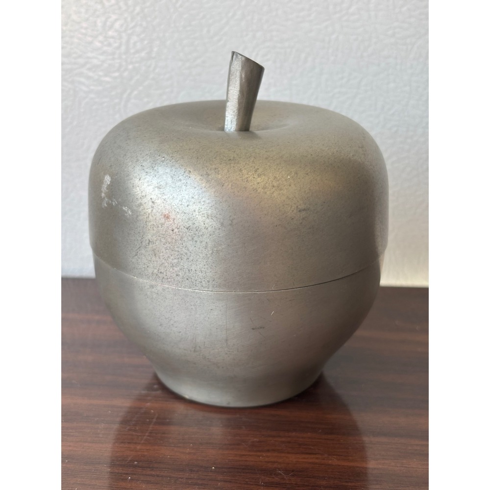 Vtg Preisner Pewter Apple Shot Glass Set Vintage Barware 6 Cordial Cups